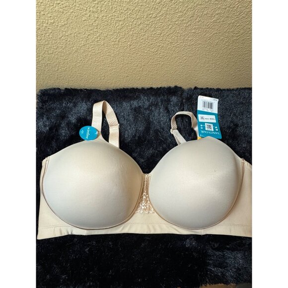 Vanity Fair Wirefree Full Coverage Bra 42DD Beige  NWT - Picture 1 of 7